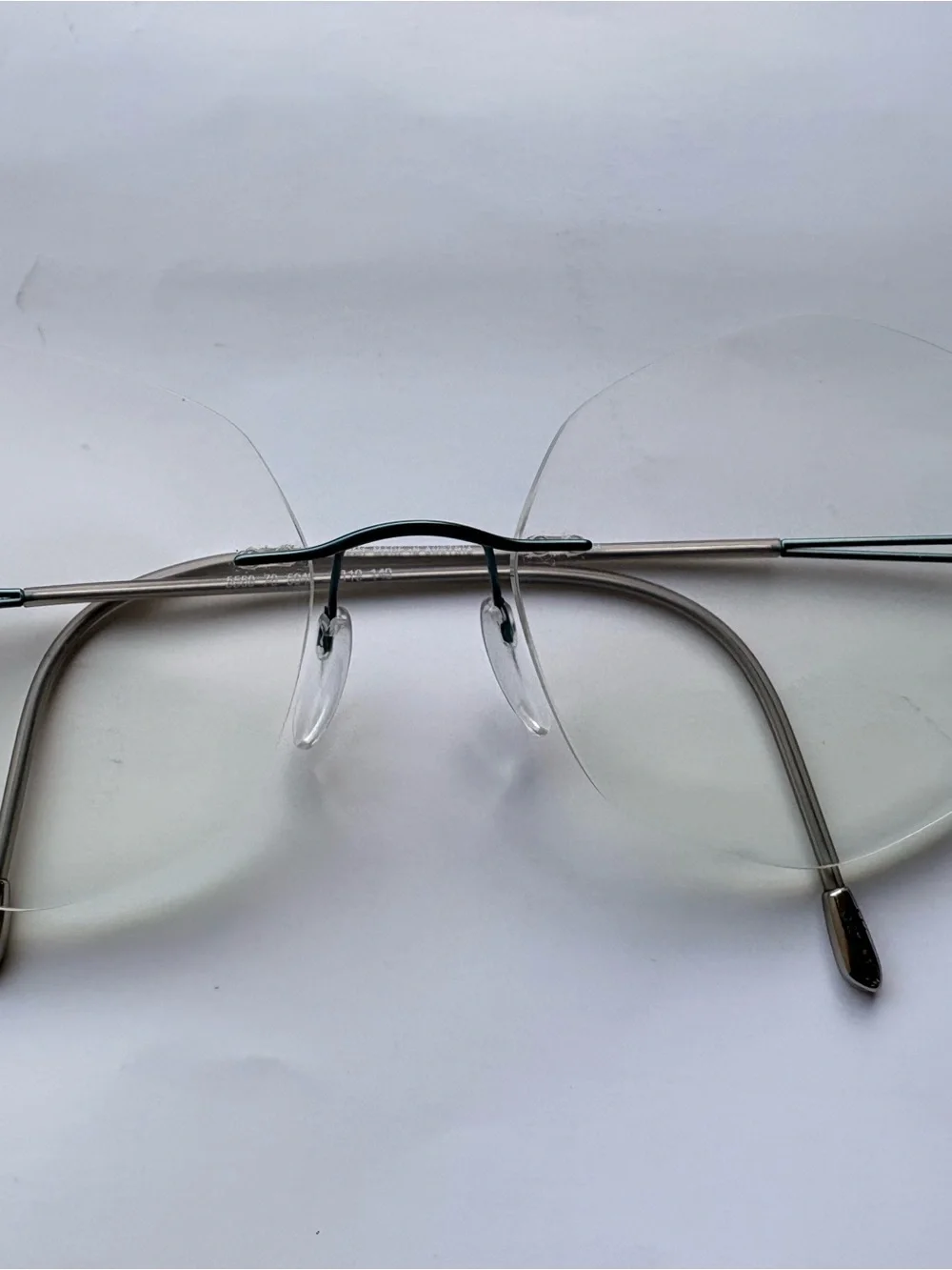 Silhouette frame 5569, color 5040 aqua, titan titanium